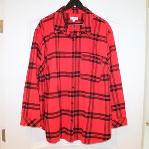 Ava & Viv flannel shirt (women’s 2X) (NWT)
